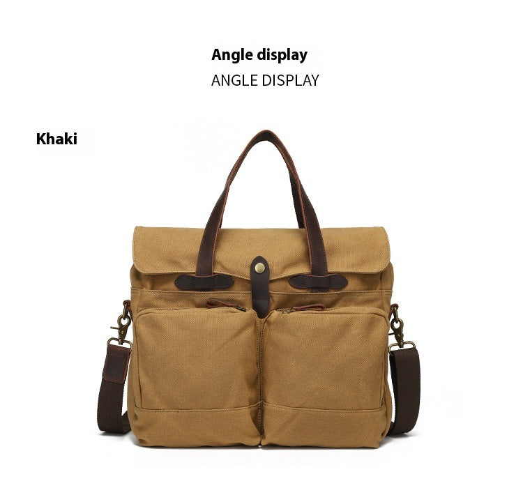 Portable Briefcase Men's One-shoulder Crossbody Outdoor Travel