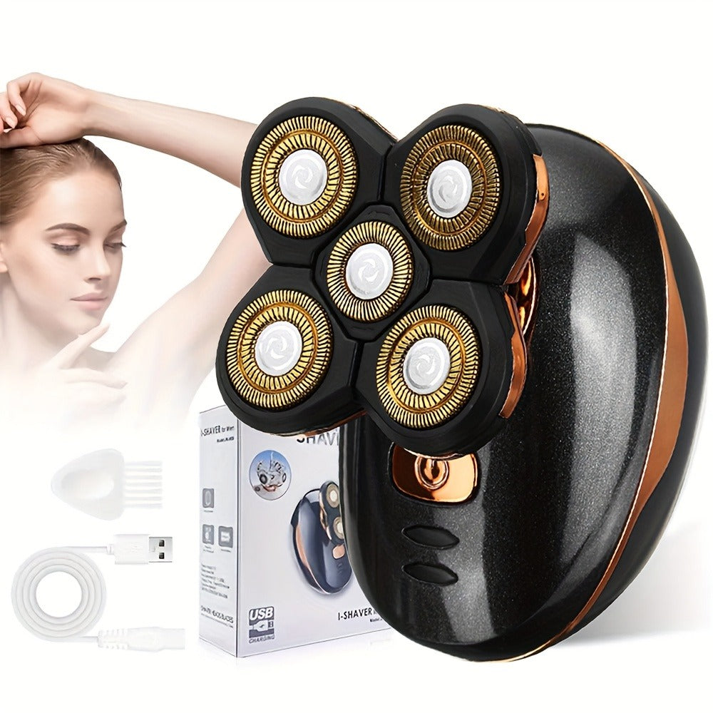 Cordless Electric Razor and Bikini Trimmer for Women, Rechargeable Wet Dry Body Shaver in White or Black — image 4