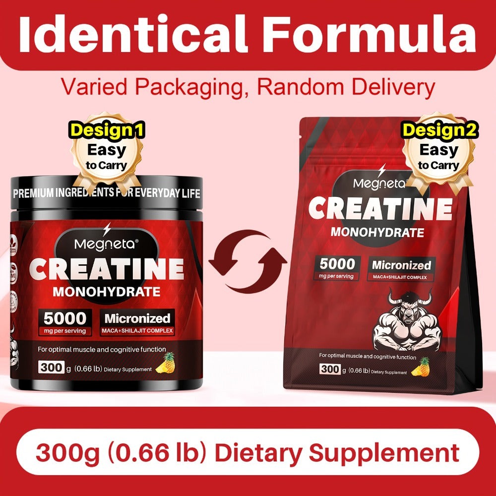 Micronized Creatine Monohydrate Powder 300g, 5000mg Per Serving, 60 Servings, Strength, Power & Focus Formula — image 12