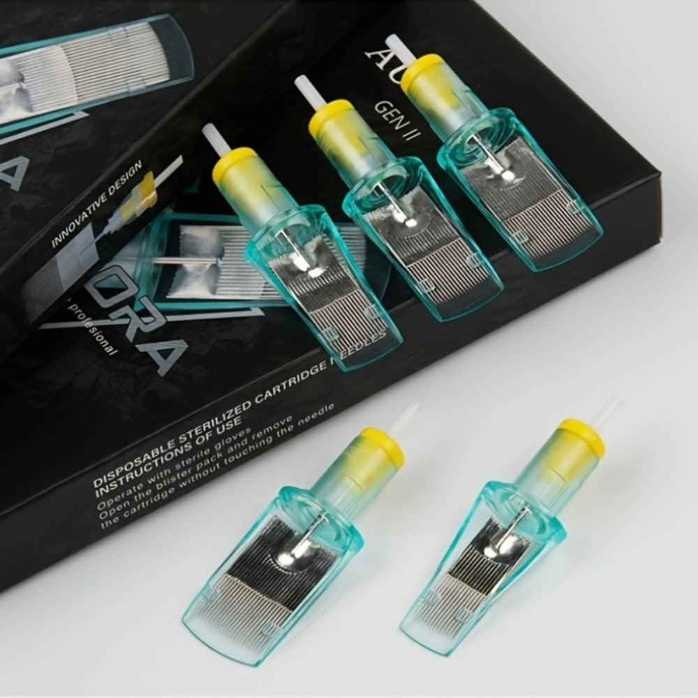 Tattoo Cartridge Needles with Aurora II Label, 10-Pack Curved Magnum Choices from 1229CM to 1249CM — image 12