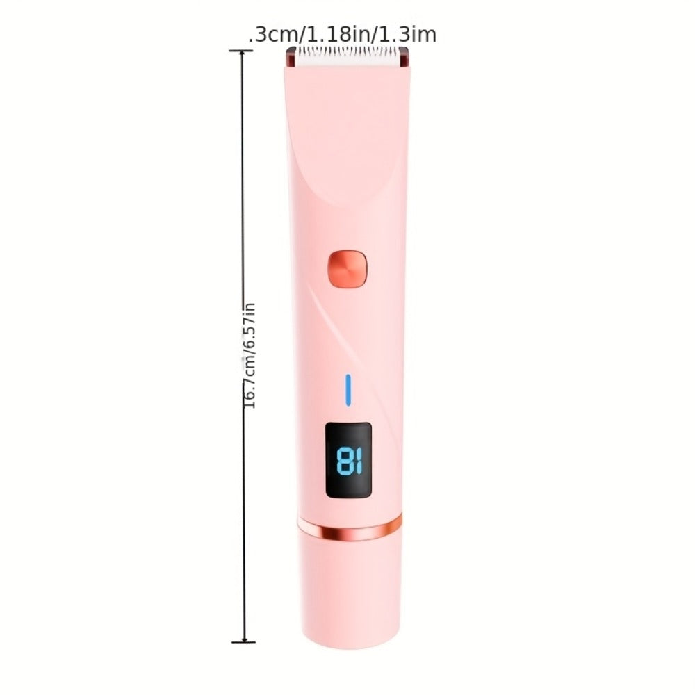 Electric Shaver 2-in-1 Dual-Head Bikini Trimmer with Digital Battery Display and Waterproof Wet/Dry Use — image 6
