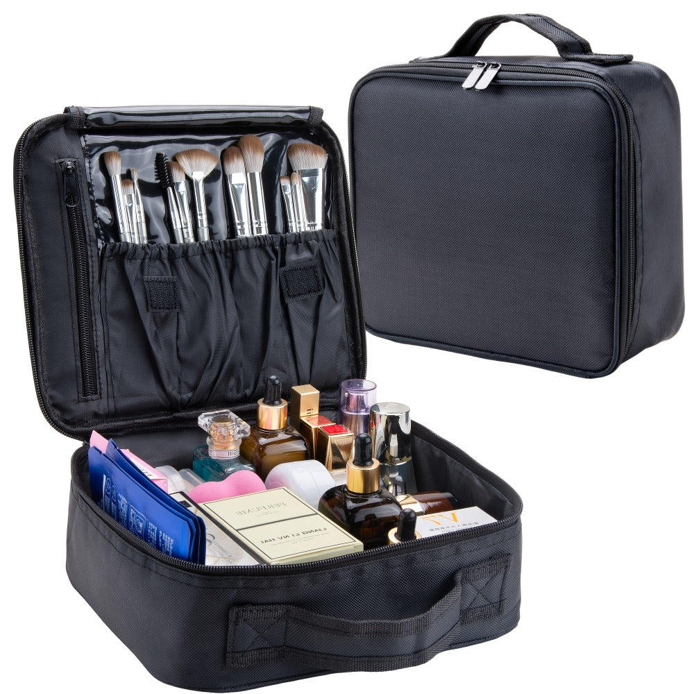 Makeup Bag Fabric Travel Case with Easy-Clean Lining and Top Handle for Travel, Vanity and Everyday Beauty Storage — image 8
