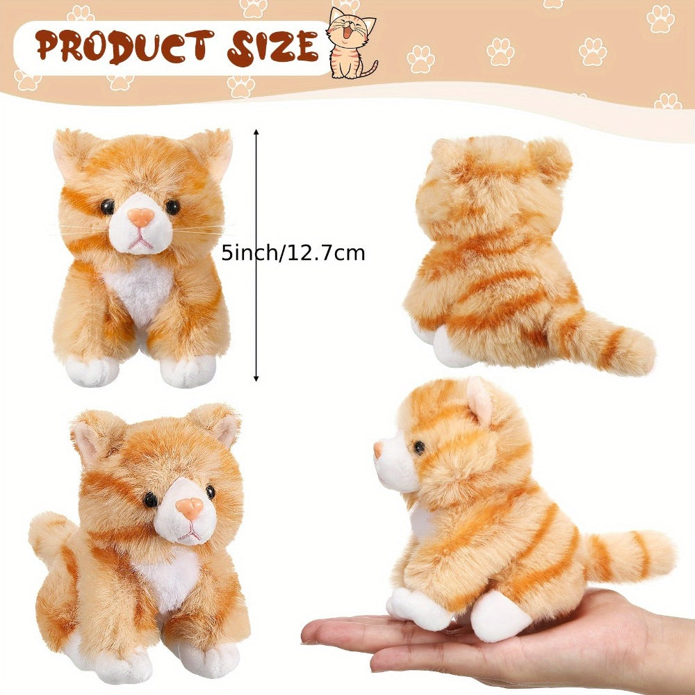 Kitten Stuffed Animal Plush Bulk 16 Pack 5 Inch, Assorted Cute Cat Plush Toys for Party Favors, Birthday Gifts — image 4