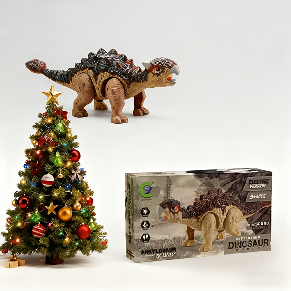 Battery-Powered Walking Ankylosaurus Dinosaur Toy with Roaring Sound and Random-Color Checkout — image 7