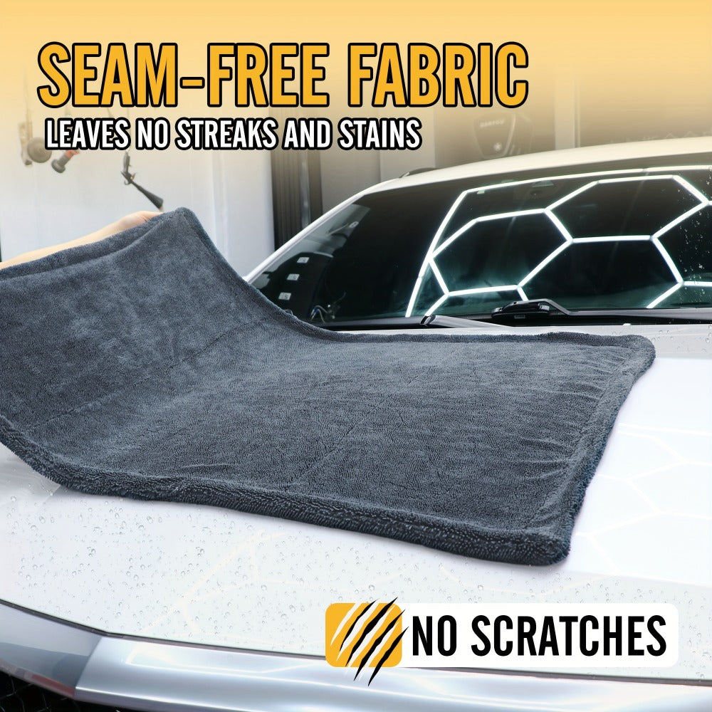 Car Drying Towel in 24 x 36-Inch 1500 GSM Edgeless Microfiber, Available as One or Two Pieces — image 7