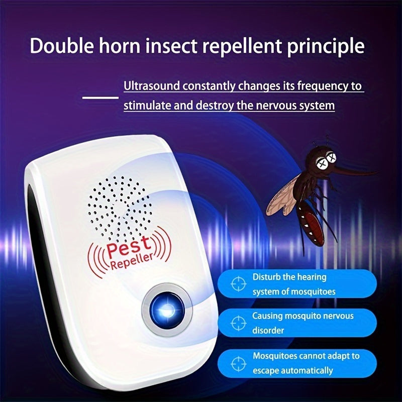 Electronic Rodent 6 Pack, Auto Frequency Ultrasonic Mouse Plug In, Indoor Pest Control Device for Home Kitchen Office Warehou