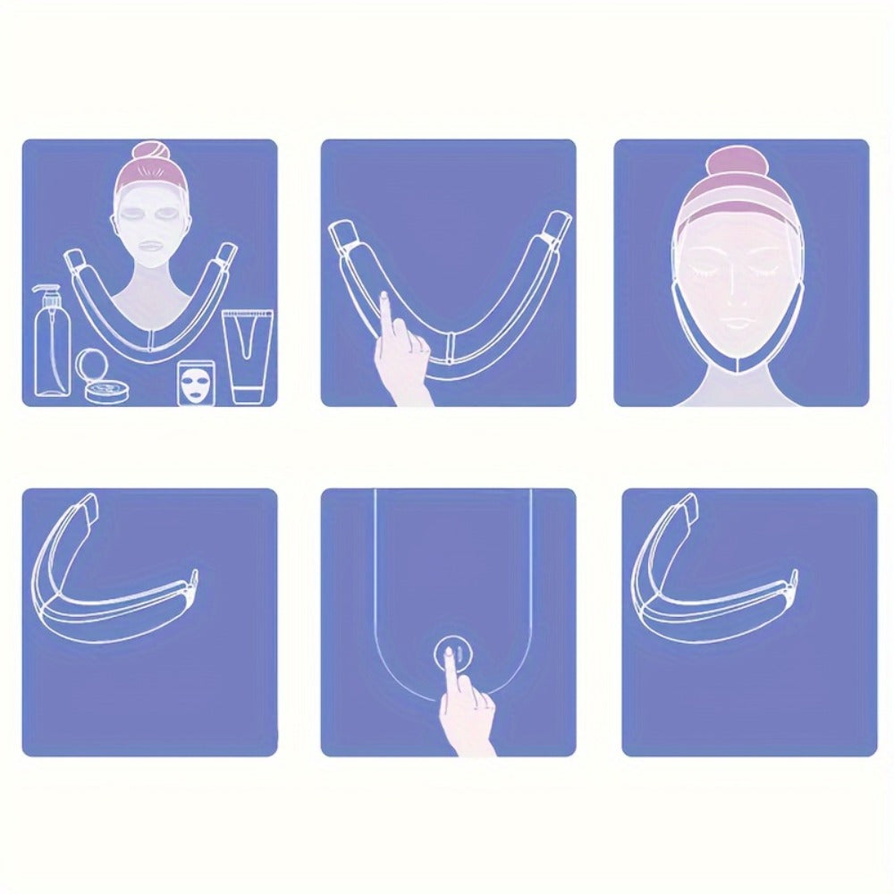 Face & Neck Massager Electric Vibration Lifting Tool - USB Rechargeable 400mAh Intelligent Beauty Device for Home or Salon Sp