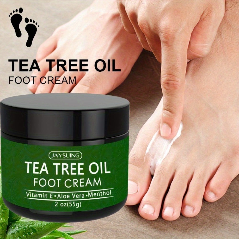 Tea Tree Oil & Coconut Oil Foot & Hand Cream 2-Pack, Deep Moisturizing for Dry Cracked Heels, Rough Hands & — image 4