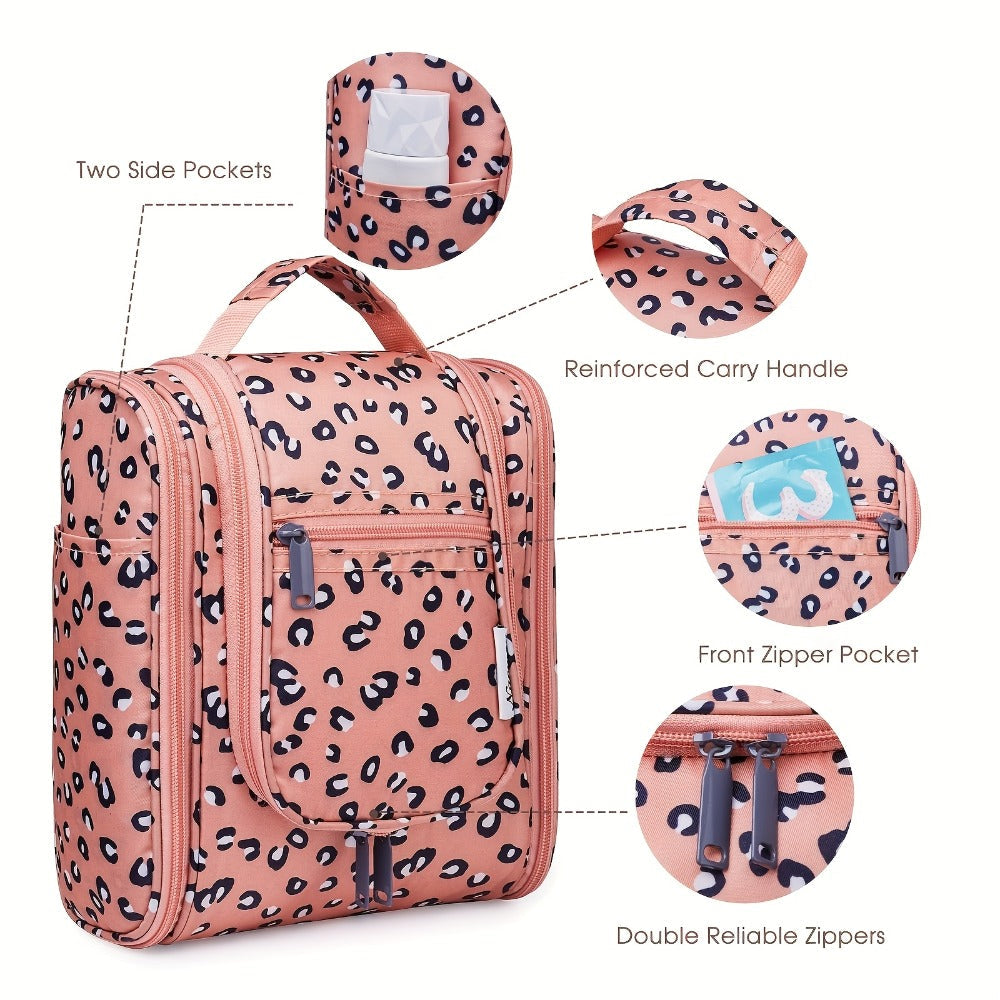 Toiletry Bag Hanging Large-Capacity Makeup Organizer with Hook, Multiple Compartments and 16 Print Options — image 5