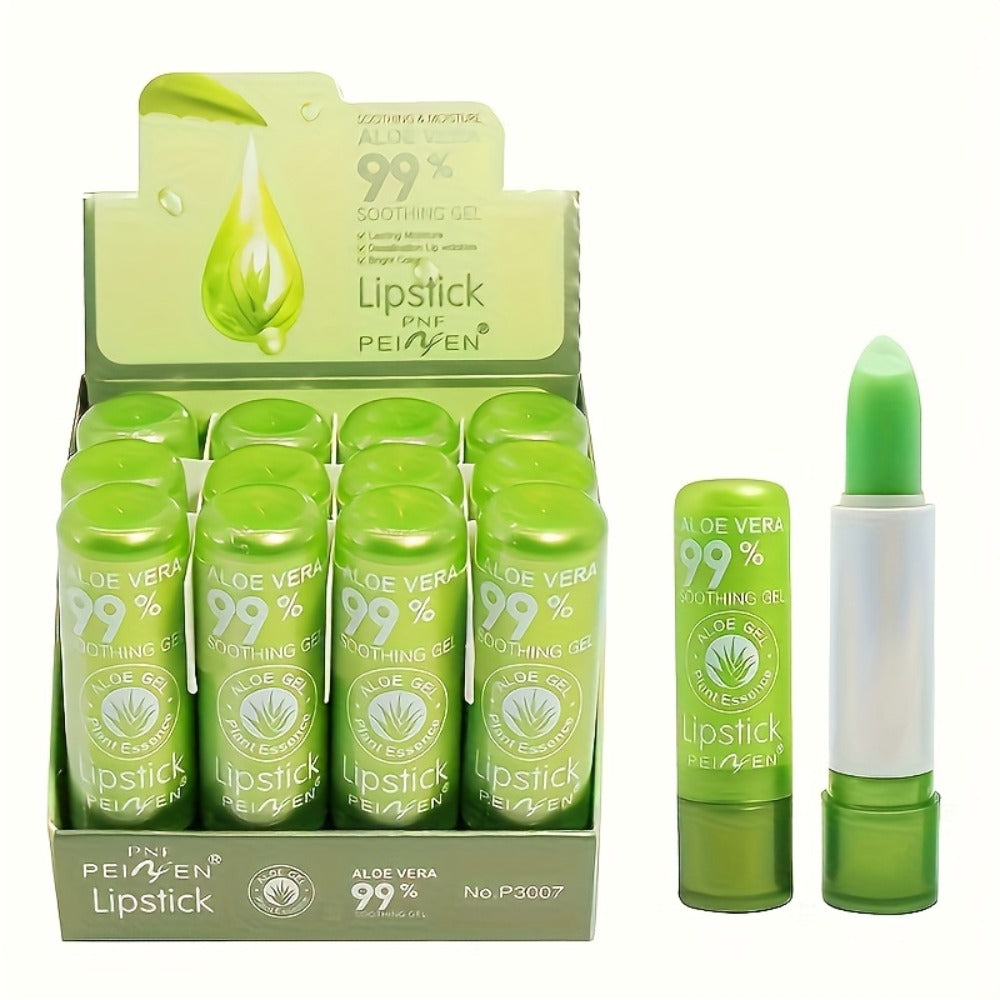 Color Changing Lipstick Set Aloe Squalane Green to Pink Magic Tint pH Reactive Lip Balm Personalized Tint for Women Gift Set 