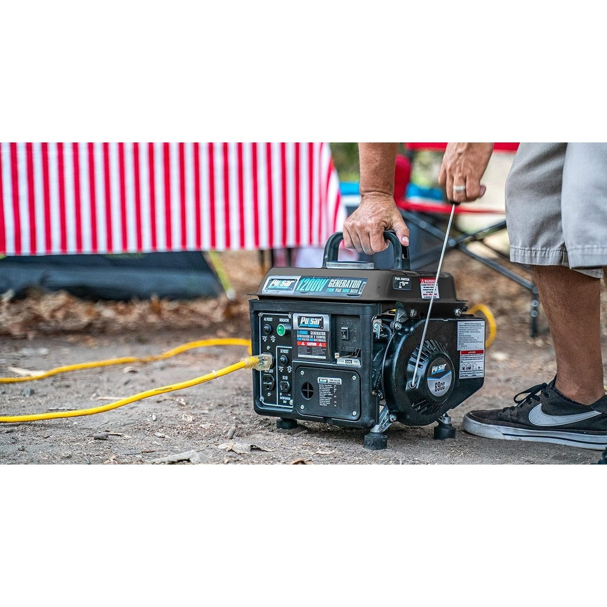 Portable Generator Gas Powered, Camping Emergency Tailgating Outdoor for Garden, Patio and Yard Use — image 15
