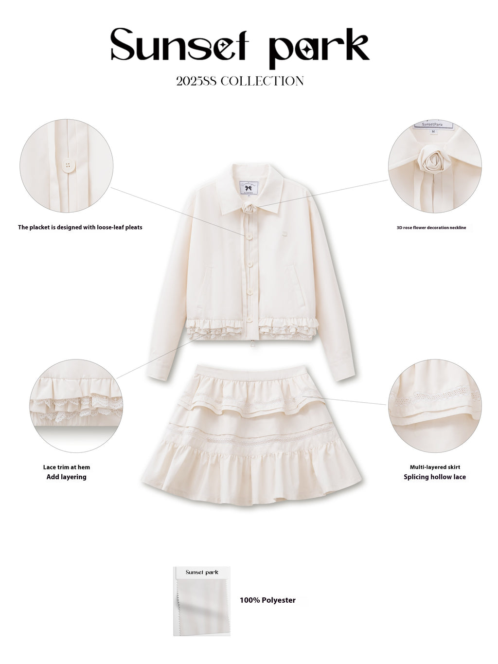 Lace Jacket Coat Heavy Industry Cake Dress Women