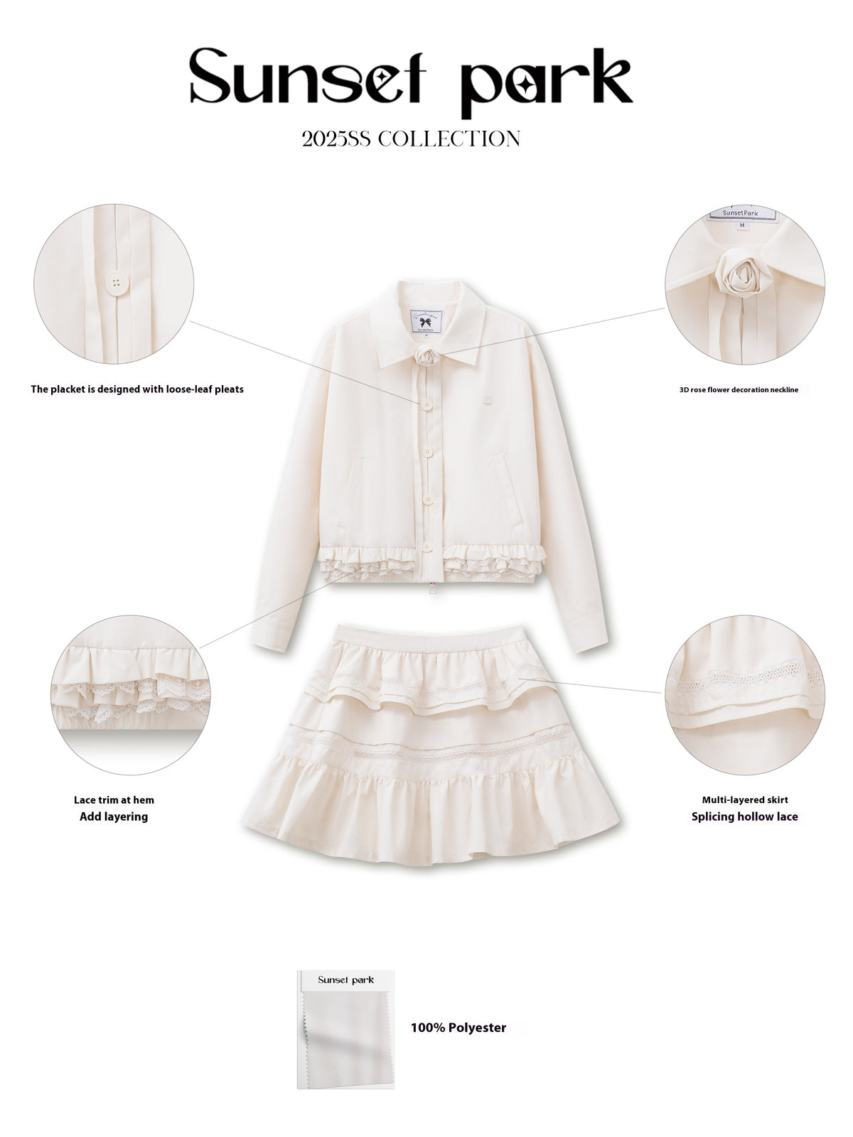 Lace Jacket Coat Heavy Industry Cake Dress Women