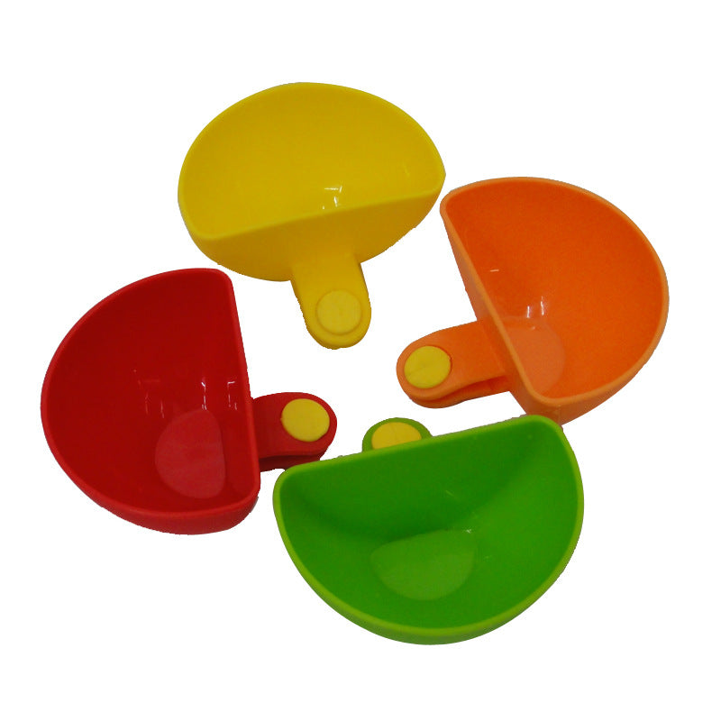 Creative plastic snack spoon with versatile bowl plate seasoning dish salad dressing box for kitchen use