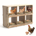 Chicken Nesting Box Wall Mount 4 Compartment Easy Egg Collection — image 1