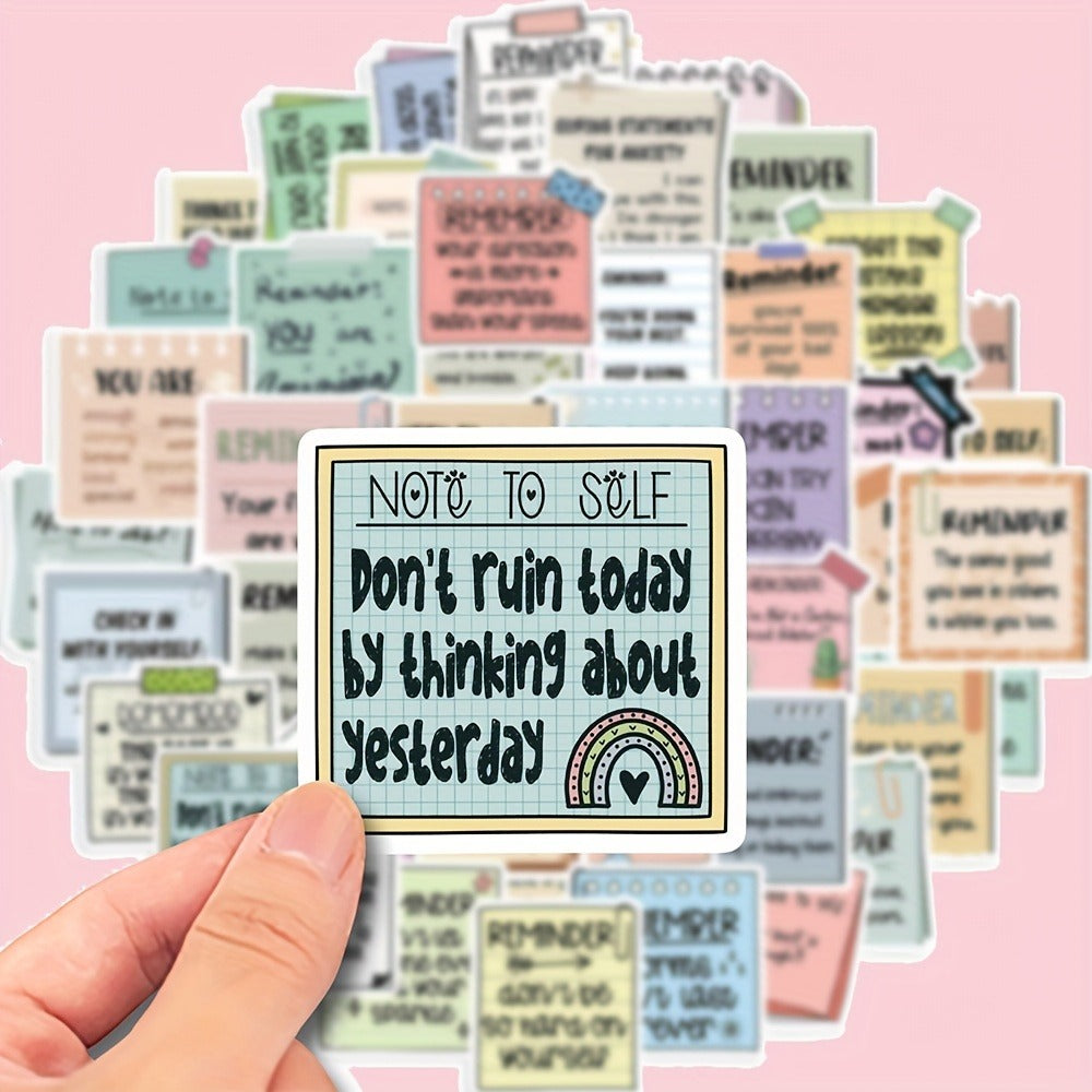 Motivational Stickers for Laptop 150pcs – Reusable Inspirational Vinyl Decals, Self-Affirmation Encouragement Stickers for Wa