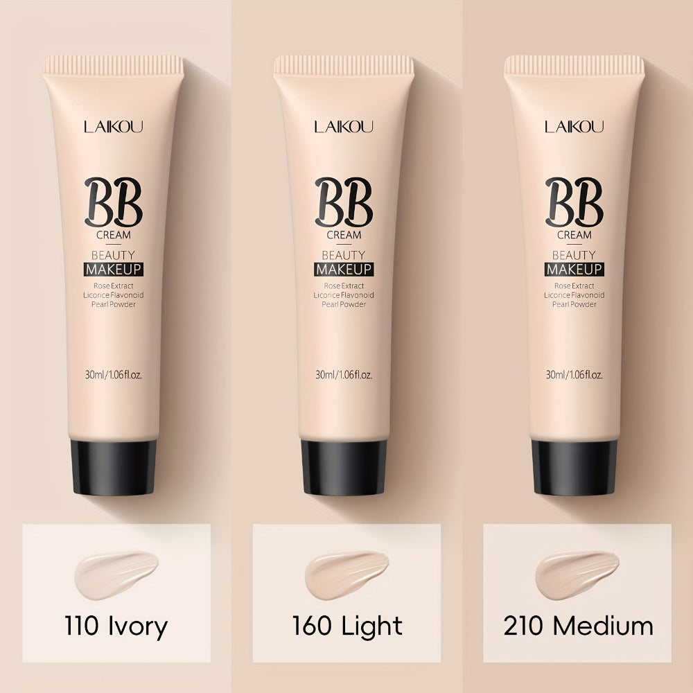 BB Cream 2 Pcs Set Waterproof, Pore-Minimizing Full Coverage Foundation with Blemish Concealer & Glycerin Hydration — image 1
