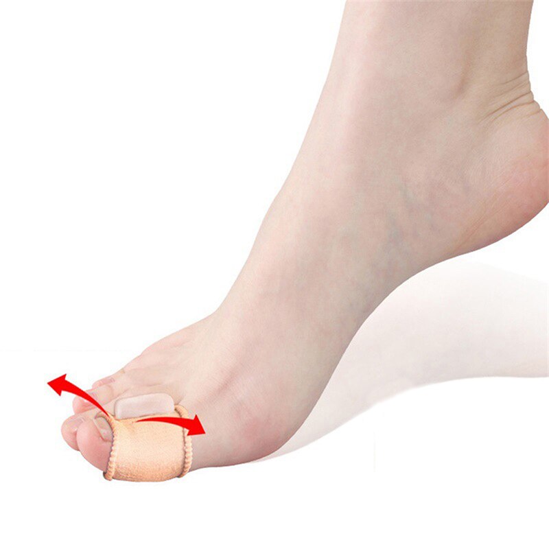 1 pair  Toe Separator Corrector Hallux Valgus Straightener Orthodontic Toe Braces Silicone Toe Foot Cover Care Tool