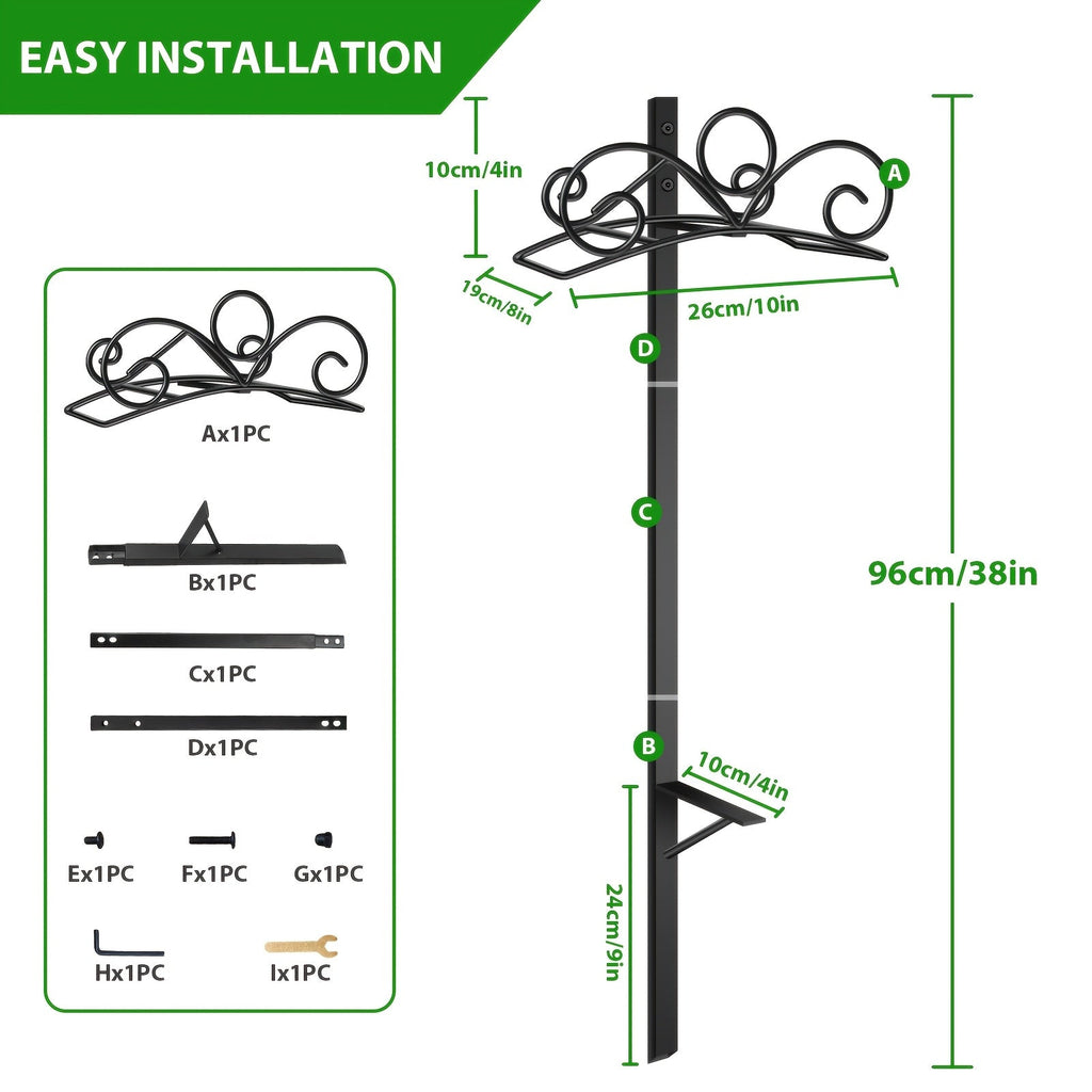 Garden Hose Holder Metal Freestanding | Lawn Patio Outdoor Hose Rack — image 3