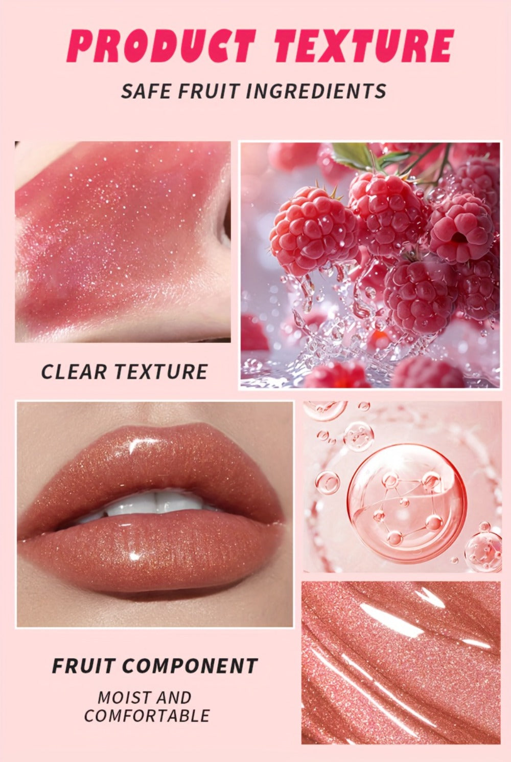 pH Color Changing Lip Balm Set 6pcs 6 Fragrances – Deep Moisturizing Brightening Glossy Tinted Lip Care, 0.51oz Each — image 