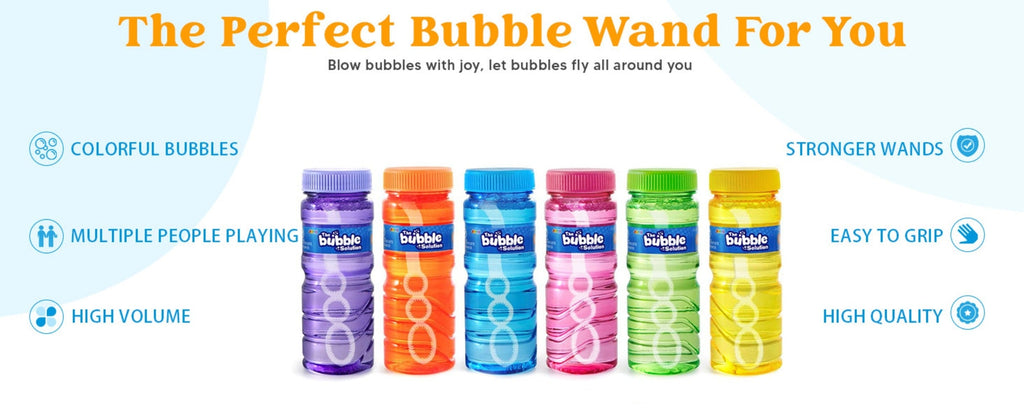 Party Favors Bubble Bottles with Wands, 4 oz Each in 6-, 12- or 24-Piece Event Packs for Celebrations — image 9