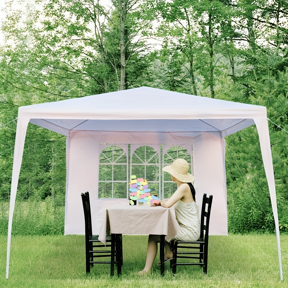 PE Fabric 10x10ft Canopy Tent with No-Wall, Three-Sidewall or Four-Sidewall Package Options — image 11