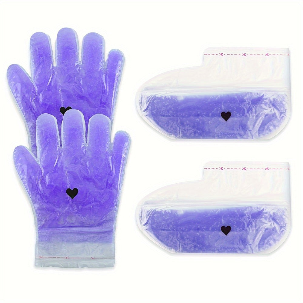 Paraffin Wax Hand & Foot Mask Deep Moisturizing Beauty Treatment – Smooth Soft Skin, Pink Grapefruit & Lavender Scents — imag