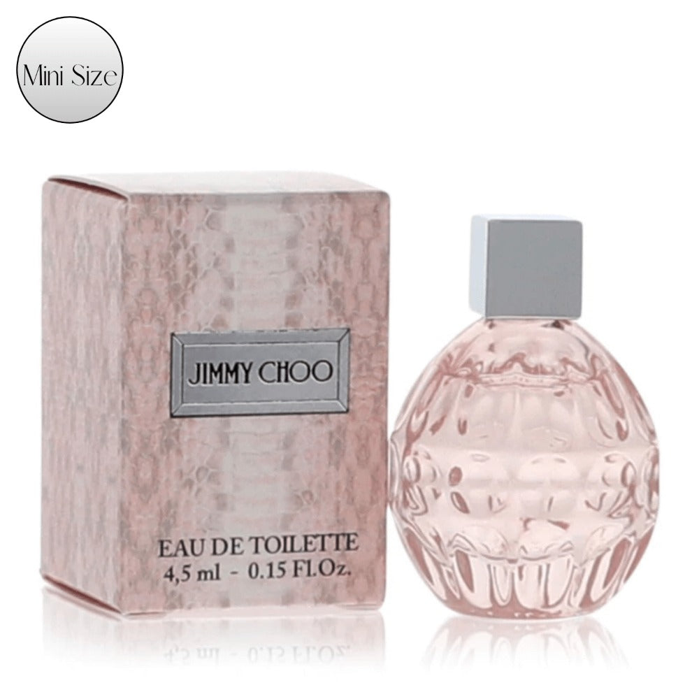 Eau de Toilette Jimmy Choo for Women 4.5ml Mini Bottle with Silver Cap and Pink Presentation Box — image 1