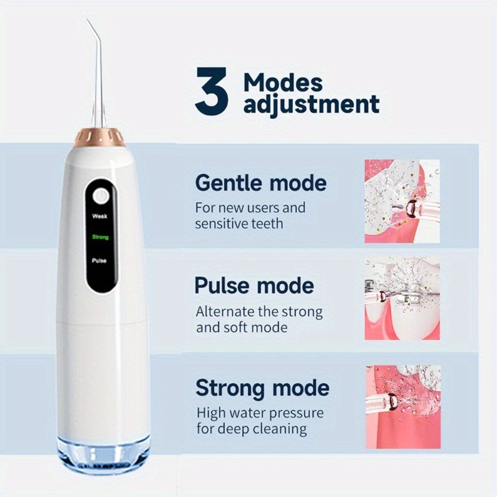 Electric Toothbrush Water Flosser Combo Set – 3 Modes USB Rechargeable Oral Care Kit with 4 Brush Heads & 4 Nozzles — image 2