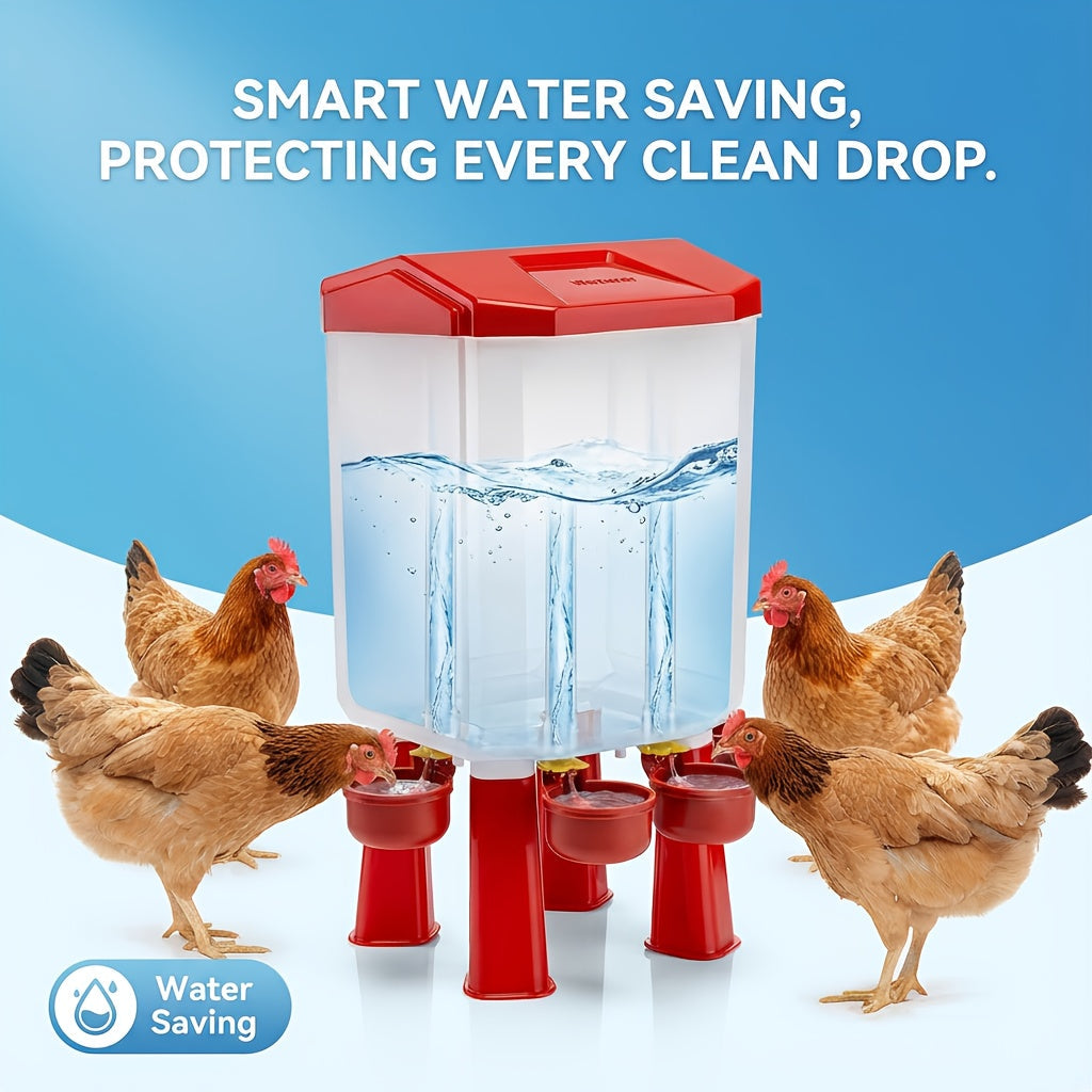 Chicken Waterer Float Ball 2 3 Gallon Feeder Combo Set for Garden, Patio and Yard Use, with the Listed Configuration — image 