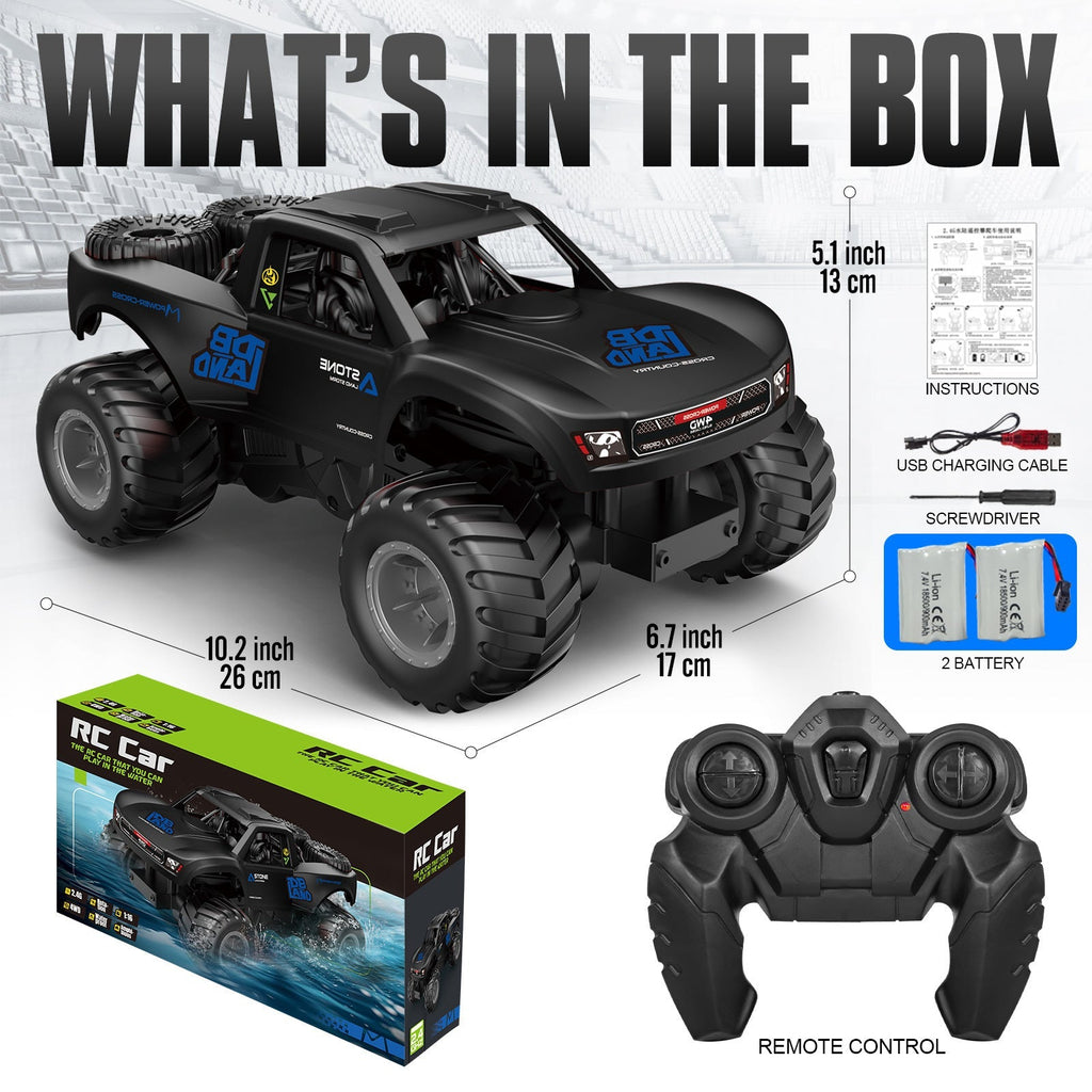 RC Monster Truck or Pickup 1:16 Scale in Five Body and Color Styles with 4WD Layout and Two Rechargeable Batteries — image 17