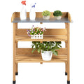 Potting Bench in a Wooden Metal Design for Garden and Yard Use — image 7