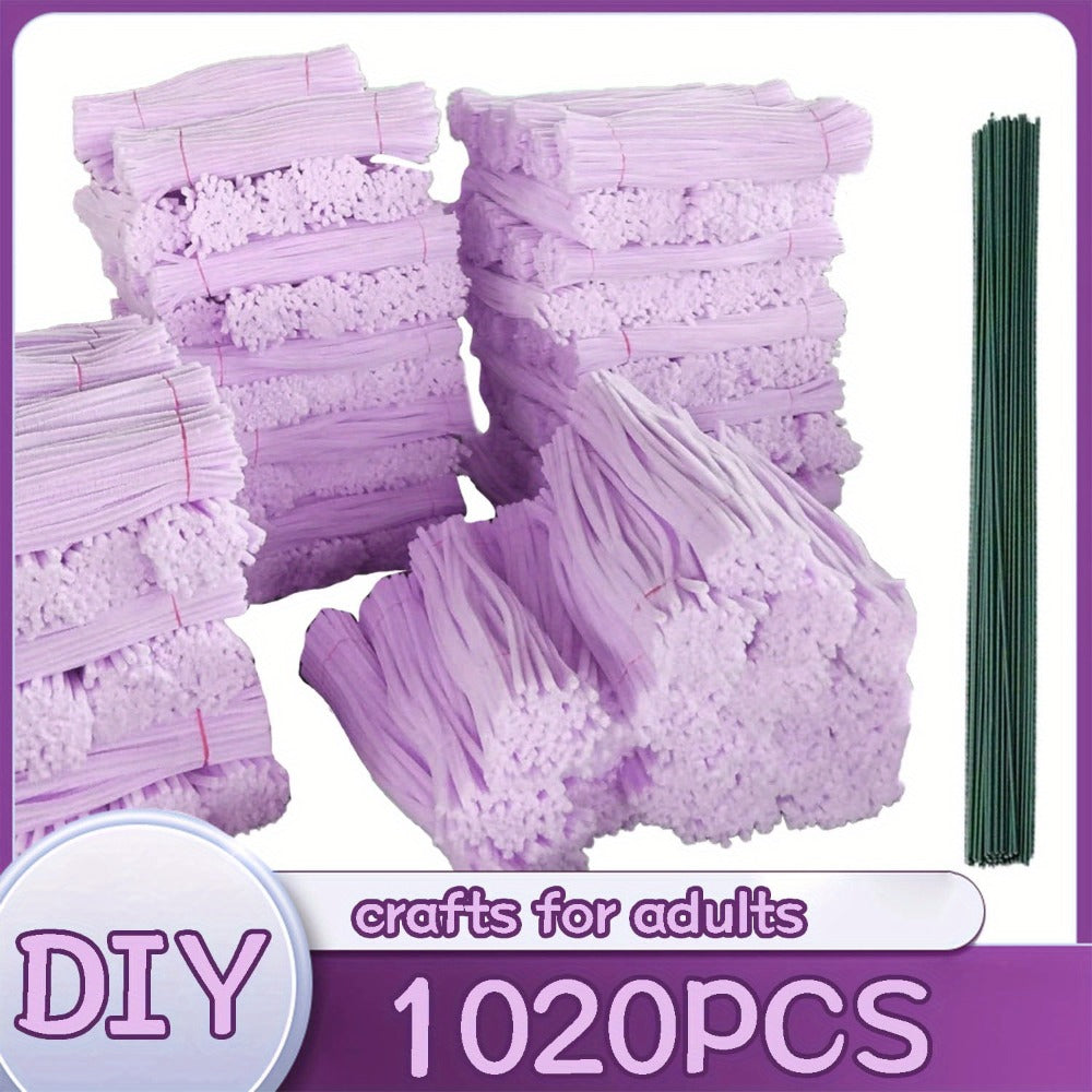 Pipe Cleaners 1020pcs Chenille Stems 20 Colors, Upgraded Thick Fuzzy Sticks with Patterned Rods for Kids Adults Teachers — im