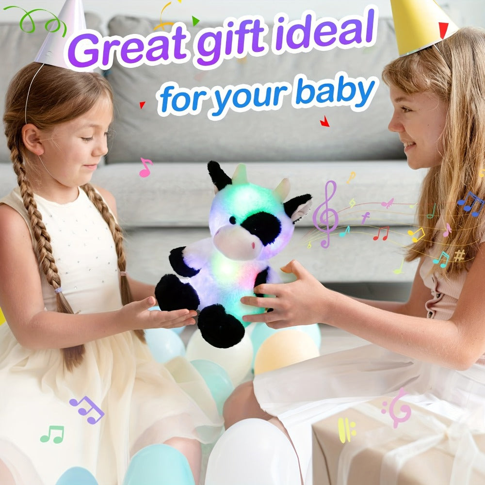 Plush Toy Highland Cow with Glowing Body and Optional Music in Two Interactive Styles for Display — image 6