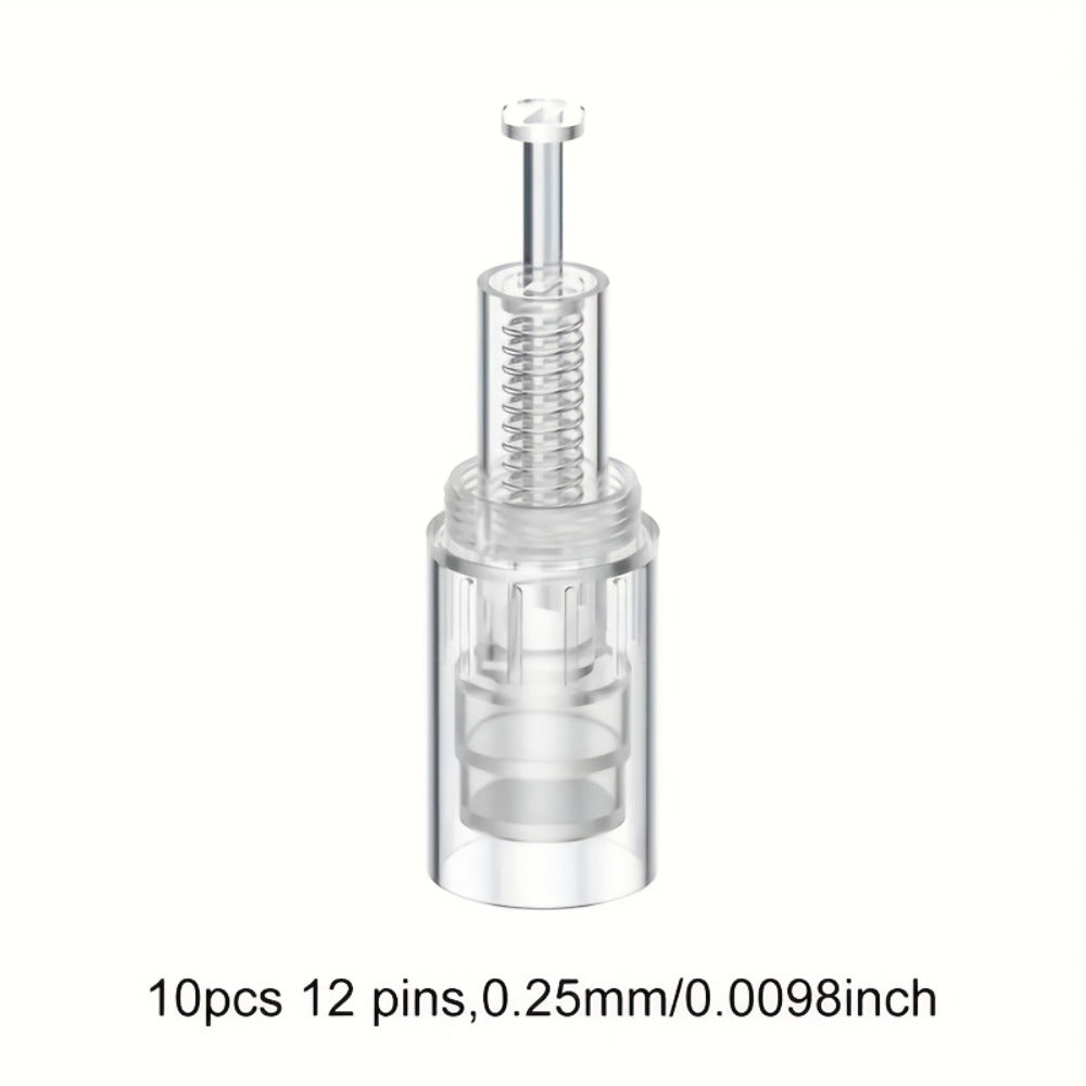 Microneedling Cartridges 10pcs Replacement Needle Tips for Derma Pen, 12 Pin 36 Pin R-Nano 0.25mm Screw-Lock — image 3