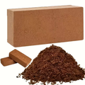 Coco Coir Bricks Natural Coconut Fiber Planting Soil | Compressed Coir Block Expands 6x for Hydroponics Potting Mix Garden Be