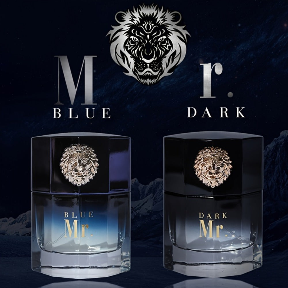 Men's Cologne Spray, Mr. Blue Lion Masculine EDT, Fresh Woody Scent for Sports Business Romance, Elegant Gift for Him — image