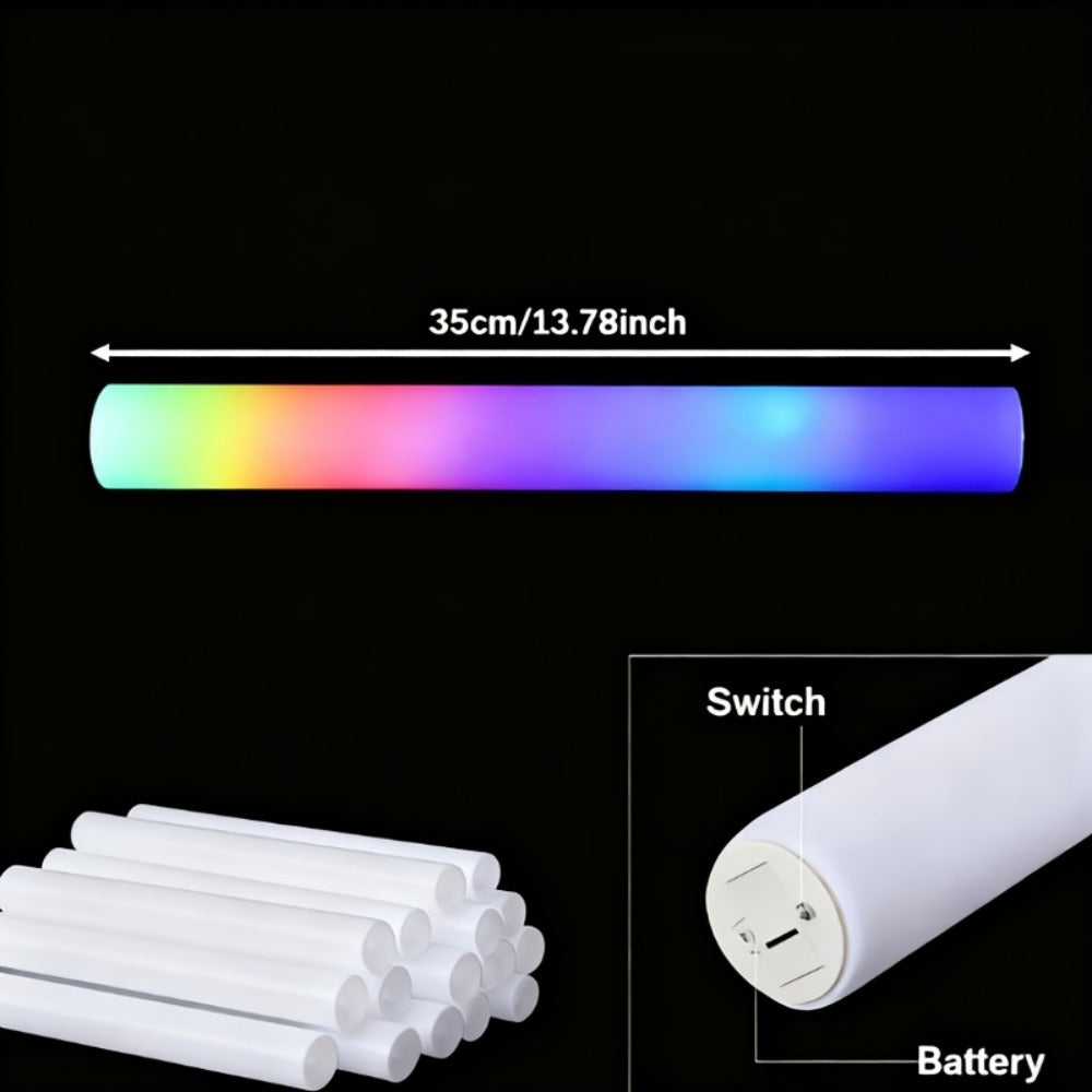 LED Light Up Foam Glow Wands 27/30 Pack with the Listed Color, Size or Set Options for Everyday Use — image 7