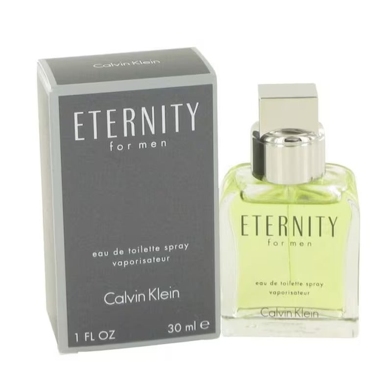 Cologne Eau de Parfum for Men Calvin Klein Eternity with Clear Spray Bottle and Gray Presentation Box — image 2