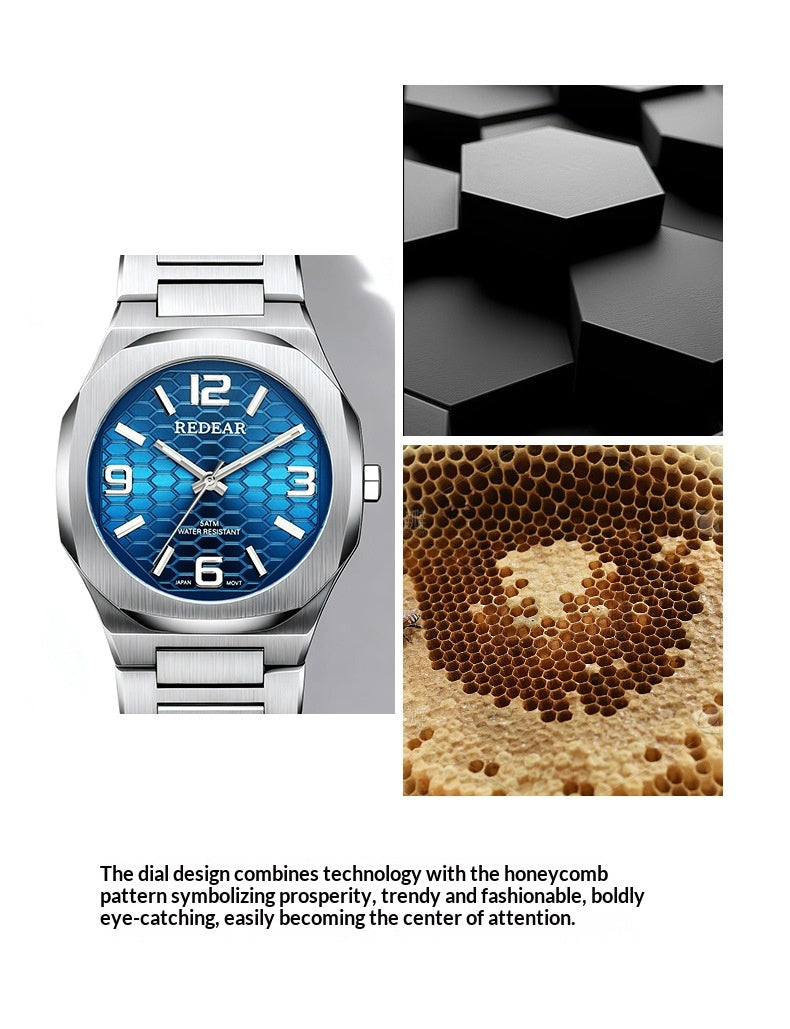 Mens Watch With Japanese Movement Non-mechanical Water-resistant