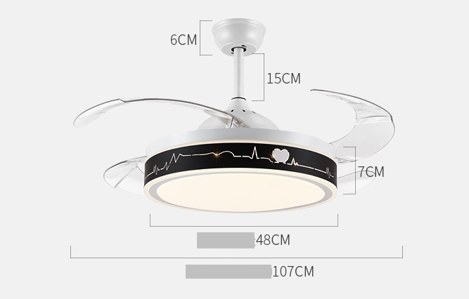 Simple One Restaurant Household Ceiling Fan Lighting Ceiling