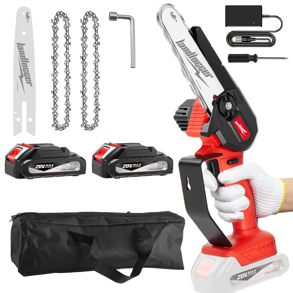Mini Chainsaw Cordless 4 & 6 Inch Electric - Upgraded Portable Battery Chainsaw with Safety Lock — image 16