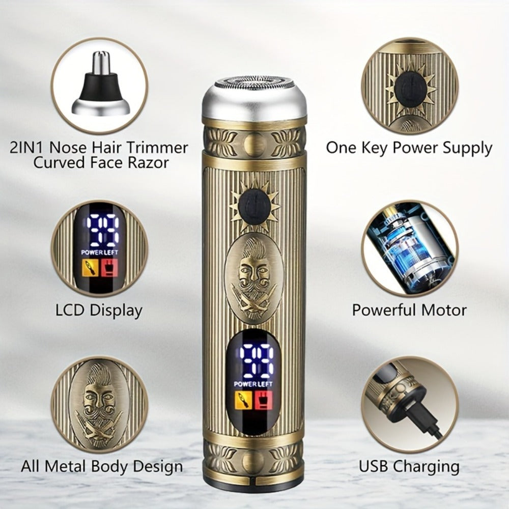 Hair Clippers & Trimmers GSRY Bronze Four-Tool Grooming Set with LCD Displays, USB Charging and Guide Combs — image 6
