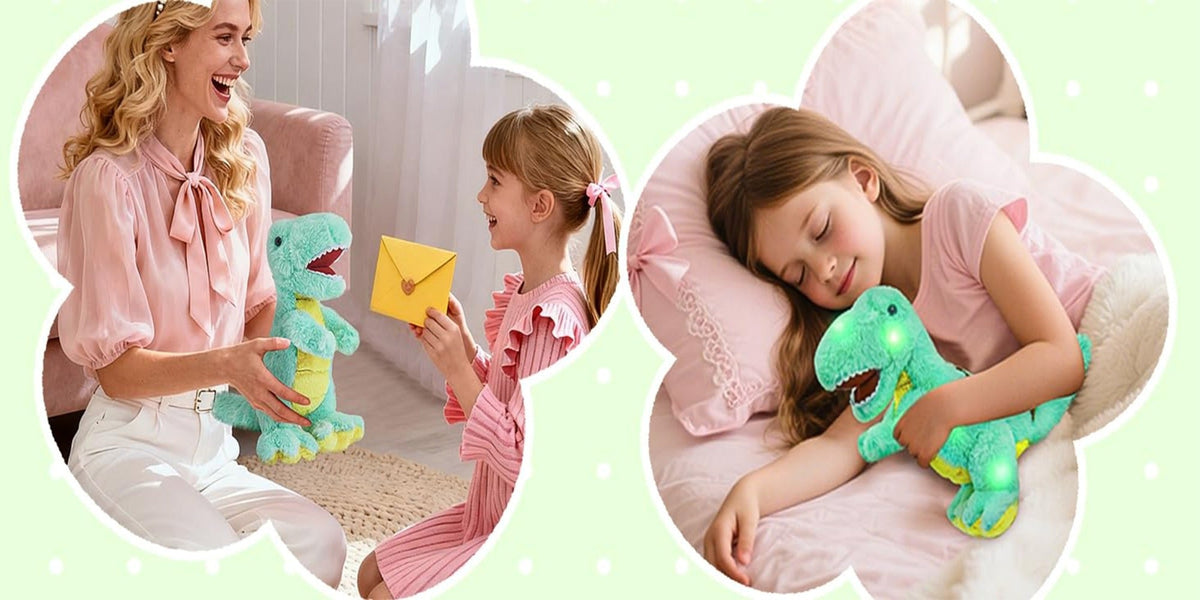 Plush Toy Light-Up Tyrannosaurus Rex with Music or No-Music choices Choices and Soft Fabric — image 13