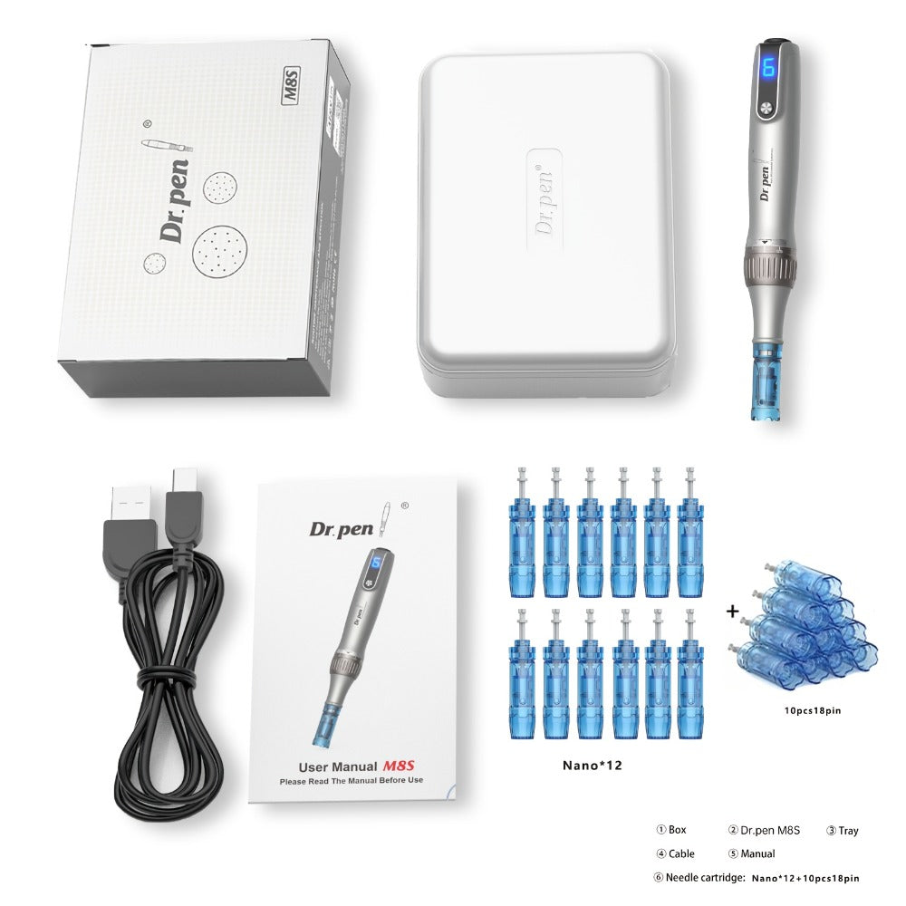 Dr. Pen M8S Wireless Microneedling Kit for Bath Time, Home Spa and Personal Care, with the Listed Configuration — image 7