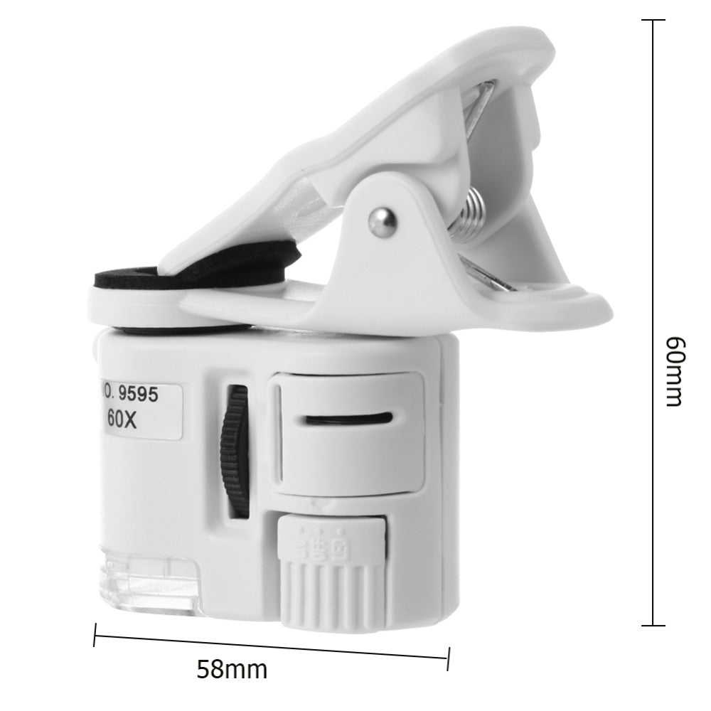 Digital Microscope Camera for Cell Phone with LED Light