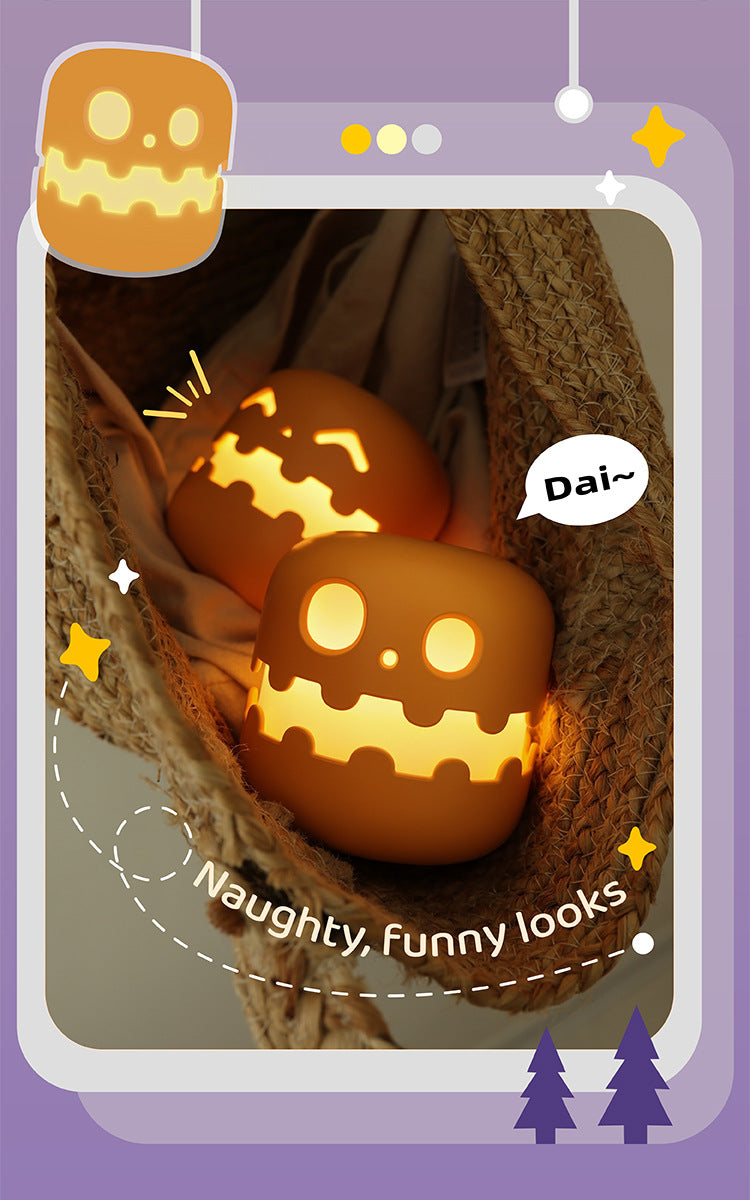 Pumpkin Lamp Bedside Halloween Funny Decoration Ambience Light For Bedrooms Living Room Decoration Kids Birthday Gift Halloween Decorations