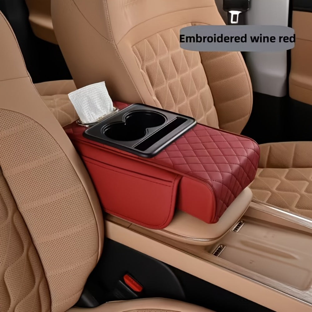 Center Console Armrest Organizer with Two Cup Holders, Tissue Slot, Side Pockets and Eight Color or Trim Options — image 6