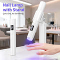 French Manicure Nail Stamper LED Lamp Kit, 4-Head Portable Rechargeable DIY Nail Art Tool with Nail Sticker — image 11