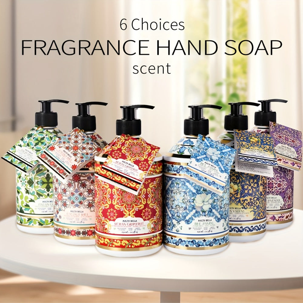 Moisturizing Liquid Hand Soap 2-Pack 21.3 fl oz Each – Foaming Pump Dispenser in 5 Scents, Gentle Gel Formula for All Skin Ty